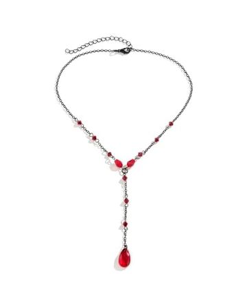 Amazon.com: Vampire Blood Vial Drop Circle Wrapped Rope Choker Necklace for Women Halloween Holiday Vampire Necklace Blood Necklace Blood Vial Necklace Vampire Accessories for Women: Clothing, Shoes & Jewelry