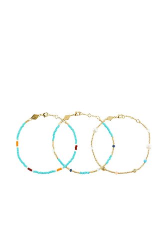 Anni Lu Set Of 3 Fruit d'Or Bracelets - Farfetch