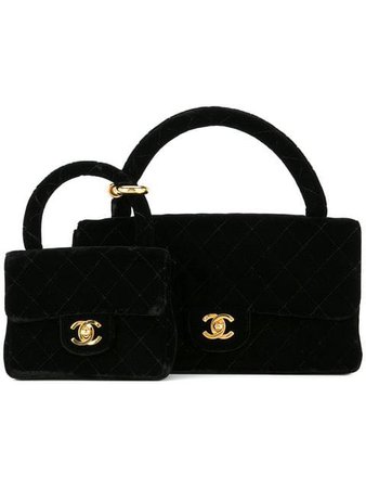 Chanel Pre-Owned 2 in 1 quilted hand bag set