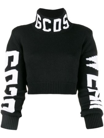 Gcds Cropped Logo Sweater | Farfetch.com