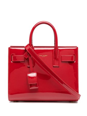 Shop red Saint Laurent baby Sac de Jour tote bag with Express Delivery - Farfetch