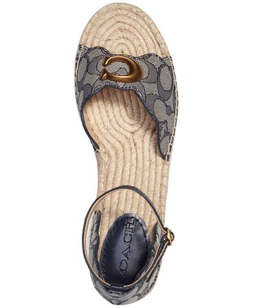 COACH Women's Dillon Flatform Espadrille Sandals & Reviews - Sandals - Shoes - Macy's