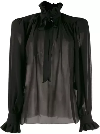Saint Laurent Poet blouse Black | the urge AU