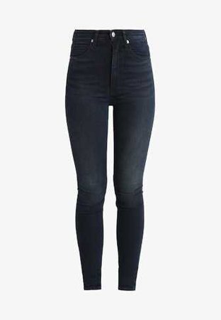Calvin Klein Jeans CKJ 010 HIGH RISE SKINNY - Jeans Skinny Fit - milan blue black - Zalando.co.uk