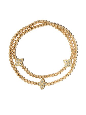 Roberto Coin Bracelet Princess Flower En Or 18ct Orné De Diamants - Farfetch