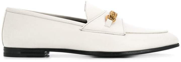 chain trim loafers
