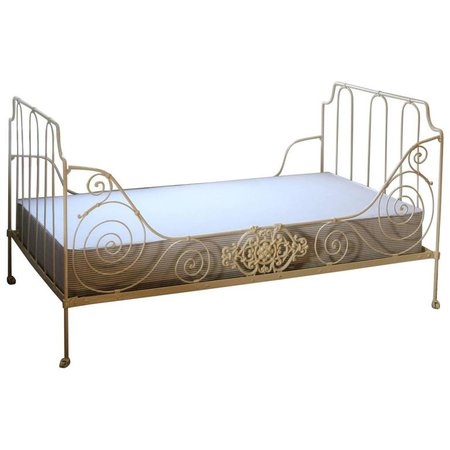 French Iron Daybed, MS23 For Sale at 1stdibs