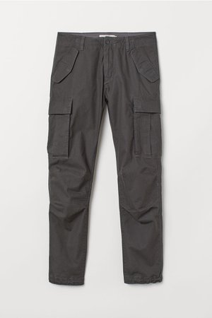 Cargo trousers - Anthracite grey - Men | H&M GB