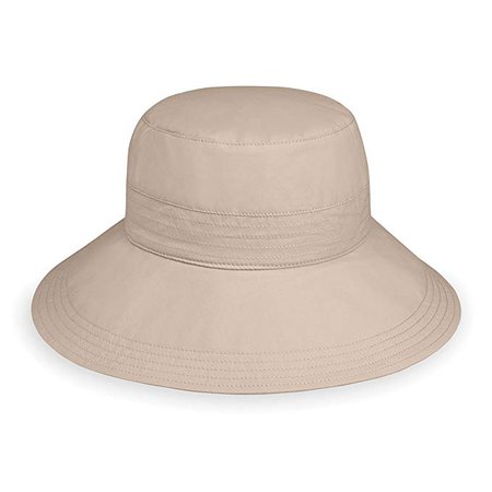 Wallaroo Hat Company Women's Piper Sun Hat - UPF 50+ Sun Protection- Crushable, Beige at Amazon Women’s Clothing store:
