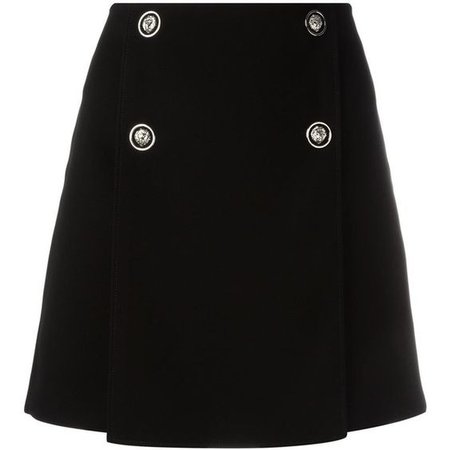 Versus buttoned A-line skirt
