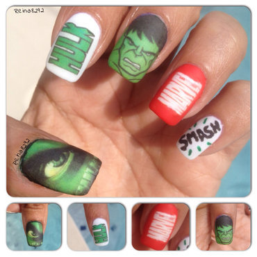 Incredible Hulk nails