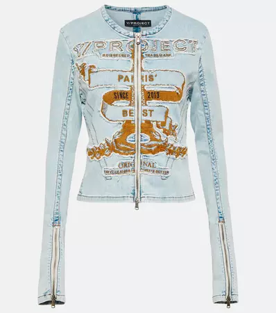 Paris Best Denim Jacket in Blue - Y Project | Mytheresa