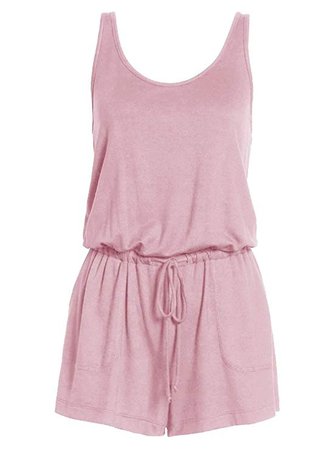 Amazon.com: REORIA Womens Summer Scoop Neck Sleeveless Tank Top Short Jumpsuit Rompers: Clothing