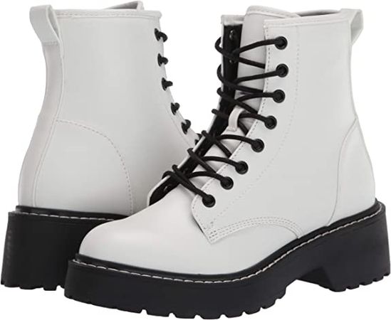 Amazon.com | Madden Girl Women's Carra Fashion Boot, White Paris, 8 | Shoes