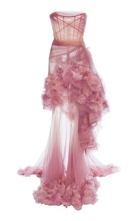 Ombre Tiered Gown by Marchesa | Moda Operandi