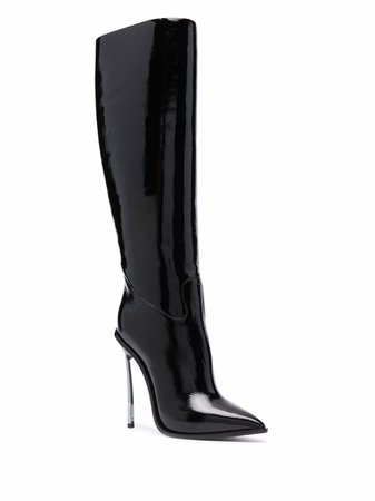Casadei Blade patent-leather Boots - Farfetch