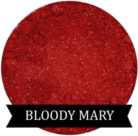 BLOODY MARY Matte Red Eyeshadow with Glitter | Etsy