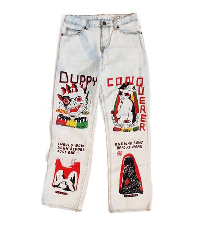 Comme Tees Duppy Conqueror Jeans ($300)