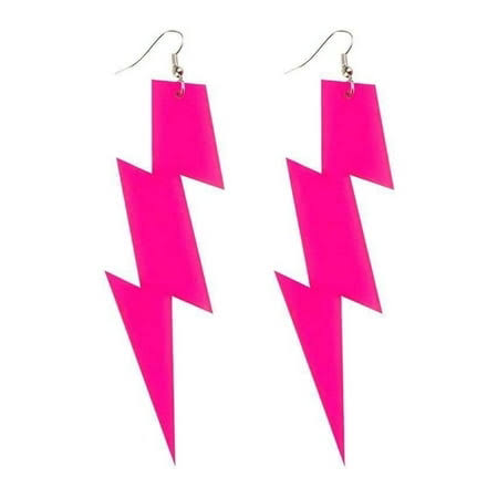 neon pink earrings