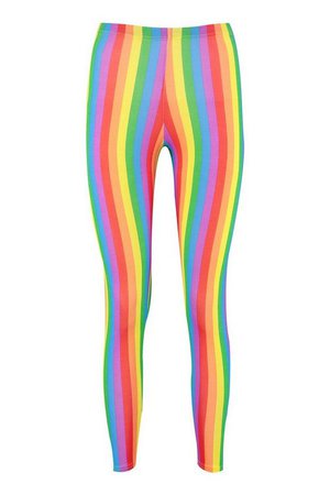 Rainbow Leggings | Boohoo