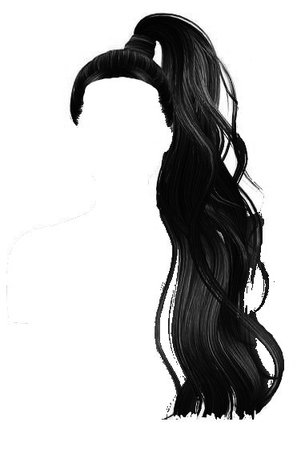 ponytail hair edit png