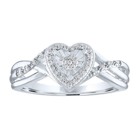 1/10 ct Silver Diamond Ring