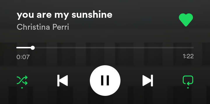 Christina Perri You Are My Sunshine. Spotify