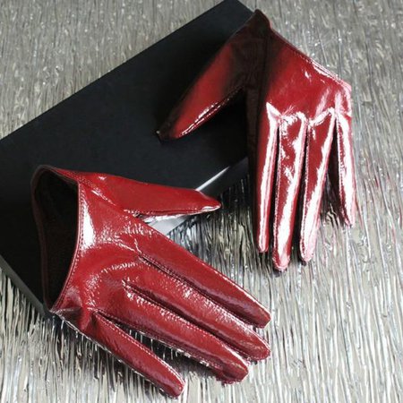 Shiny reds Gloves – Off-cuts