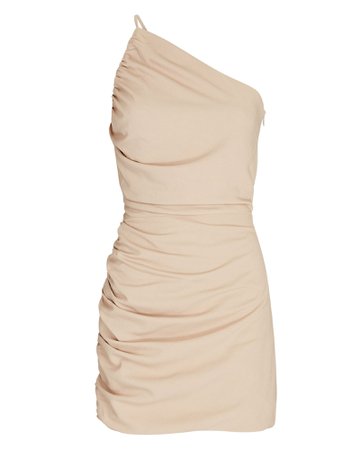 The Sei Ruched One-Shoulder Mini Dress | INTERMIX®
