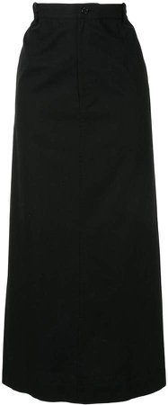 Yohji Yamamoto Pre Owned A-line midi-length skirt
