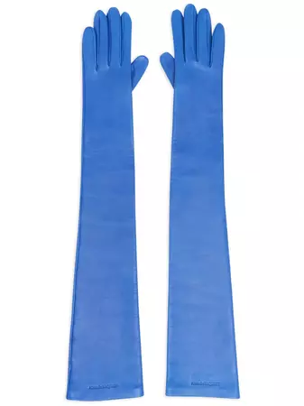 Alexander McQueen Long Solid skin-thight Gloves - Farfetch