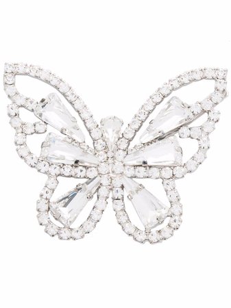 Alessandra Rich crystal-embellished Butterfly Hair Clip - Farfetch