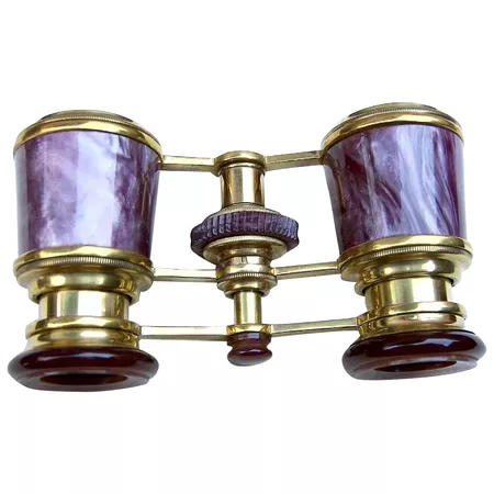 Antique Opera Glasses Purple