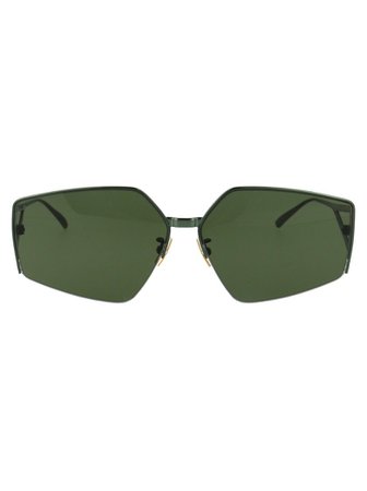 Bottega Veneta Angular Green Sunglasses