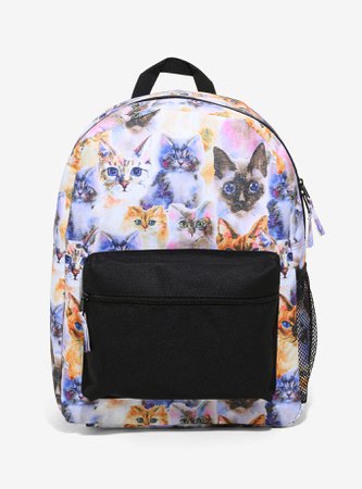 Kitty Print Backpack