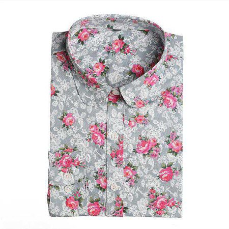 Floral Long Sleeve Button Down