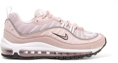 Air Max 98 Leather, Suede And Mesh Sneakers - Antique rose