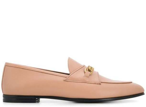 chain trim loafers