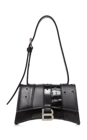 Hourglass Xs Patchwork Leather Top Handle Bag By Balenciaga | Moda Operandi