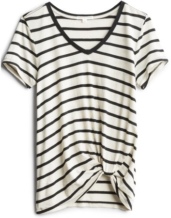 black and white stripe tshirt