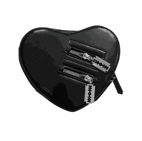 Black Heart Crossbody Bag | Aesthetic Grunge Bags