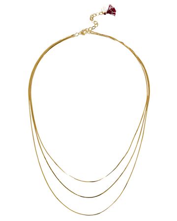 SHASHI Petite Lady 18k Gold Vermeil Necklace In Gold | INTERMIX®
