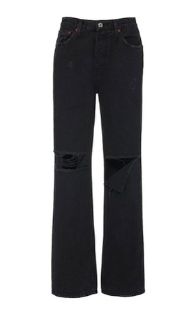 Re/done High-Rise Straight-Leg Jeans