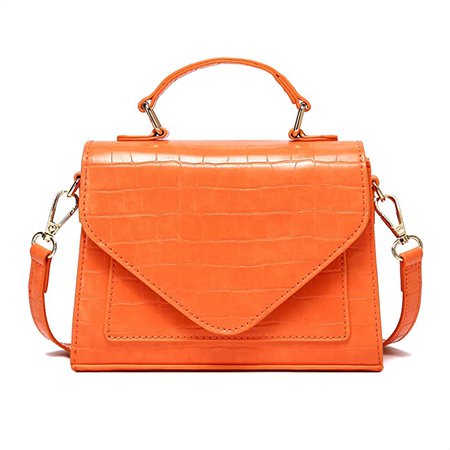 CATMICOO Croc Mini Purses for Women Trendy Small Handbags (Orange): Handbags: Amazon.com