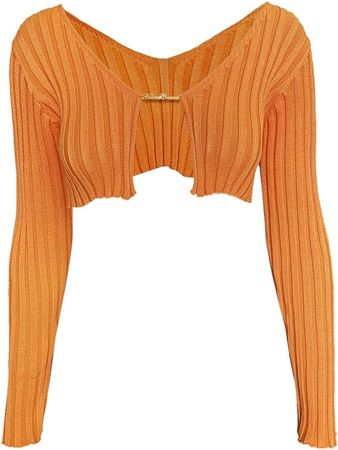 Women Sexy Retro Square Neck Crop Top Bustier Long Sleeve Low Cut Cropped T Shirt Streetwear at Amazon Women’s Clothing store
