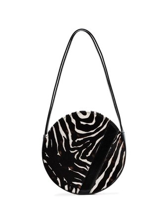 Manu Atelier Lou round zebra print bag - Buy Online - Large Selection of Luxury Labels