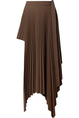 Peter Do | Asymmetric pleated voile wrap mini skirt | NET-A-PORTER.COM