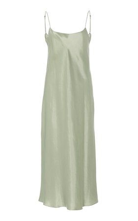 Satin Slip Midi Dress by Vince | Moda Operandi