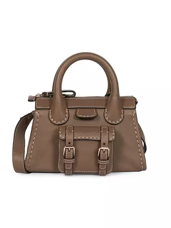 Shop Chloé Mini Edith Leather Shoulder Bag | Saks Fifth Avenue