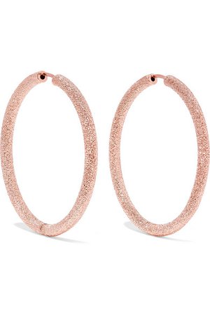 Carolina Bucci | Florentine 18-karat rose gold hoop earrings | NET-A-PORTER.COM
